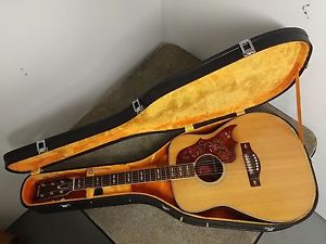 Vintage Yamaha FG-300 Nippon Gakki Japan Red Label Acoustic Guitar W/ ORIG Case
