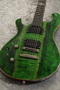 Yokoyama Guitars Aerial Custom Order Lefty Green Rare 2010 Free Shipping Japan