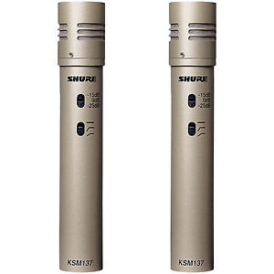 Shure KSM 137/SL Stereo Pair Instrument Condenser Studio Microphone 2x KSM137