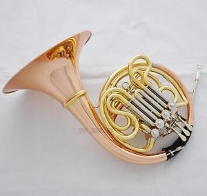 PRO. 200 Anniversary Double French Horn Rose Brass Detachable Bell With Case