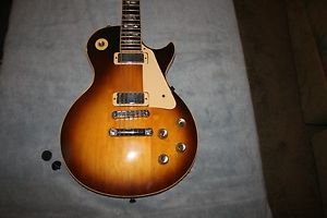 VINTAGE 1978 USA GIBSON LES PAUL DELUXE GUITAR AND CASE RARE TABACCO SUNBURST