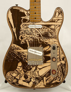 Walla Walla Guitar Company 2015 Maverick Pro T-Top Laser SCI-FI GIRL Floor Model