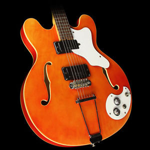 Used Mosrite Celebrity Semi-Hollow Electric Guitar Orange