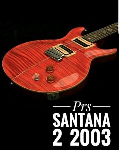 PRS SANTANA 2 2003 RED WITH LEATHER CASE