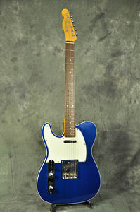 Fender Japan TL-62B Left Handed Transparent Blue Made In Japan E-Guitar