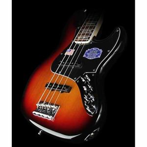 Fender American Deluxe Jazz Electric Bass Guitar. 3 TONE SUNBURST