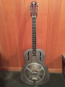 2017 Republic 505 Antique Steel Resonator Guitar with Pickup & Case