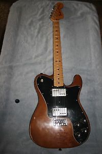 VINTAGE 1973 FENDER TELECASTOR DELUXE SIGNED BY BO DIDDLEY