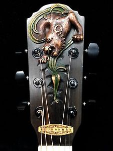 Blueberry  New Handmade Dreadnought Guitar "Tiger" +Warranty & Soft Case