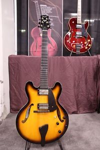 Peerless Renaissance Master thinline carved maple top - NAMM 2017 floor demo