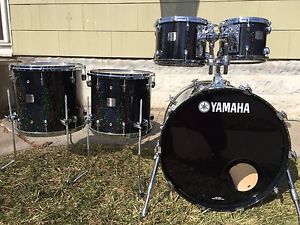 Yamaha Birch Custom Absolute Midnight Sparkle 10 12 14 16 22 Drum set