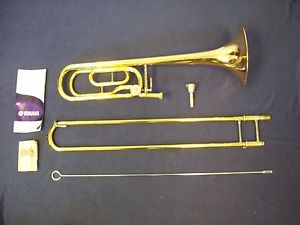 YAMAHA YSL-448G F ATTACHMENT TROMBONE + YAMAHA 48L MOUTHPIECE + YAMAHA CASE