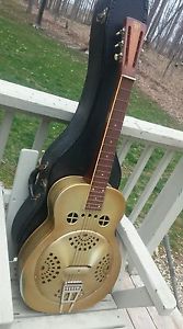 1930's era Dobro Gold Fiddle Edge Square Neck