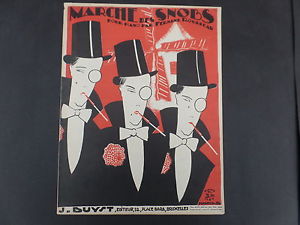 sheet music score song covers René Magritte 1924 art deco vintage original 4