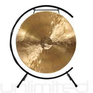 26" White Gong on Paiste Floor Gong Stand with Mallet
