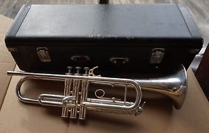 Antoine Courtois Silver Plated Balanced Trumpet w/case
