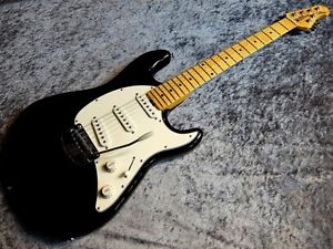NEW MUSIC MAN Cutlass Black/Maple guitar From JAPAN/456