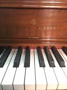 STEINWAY & SONS Model F 42" Walnut Upright Piano -  Bosendorfer Bluthner Yamaha