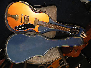 Vintage Tosca Thunderstick Electric Guitar w/ Case! Supro, Valco-Made!