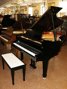 Gorgeous Yamaha C3 Conservatory Ebony Grand Piano w Bench  Humidifier Japan 1990