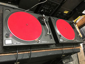 2 TECHNICS SL1200MK2 SL 1200 MK2 PAIR DJ TURNTABLES Odysey cases/Clean///ARMENS