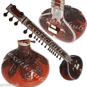 SITAR RAVI SHANKAR STYLE WITH FIBER BOX~CAN PLAY WITH HARMONIUM, TABLA, DILRUBA