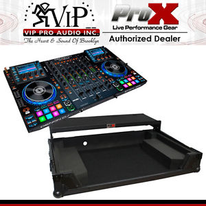 Denon MCX8000 DJ CONTROLLER & XS-MCX8000WLTBL Flight Road Case W/ Laptop Shelf.