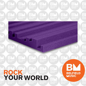 Auralex 2'' Studiofoam Metro 2' x 4' Panels - Purple x 12  - Belfield Music