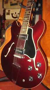 Vintage 1967 Gibson ES-330 TD Hollowbody Electric Guitar Sparkling Burgundy OHSC