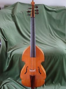 Fine English 6 String Bass Viol By D W Holden 1977