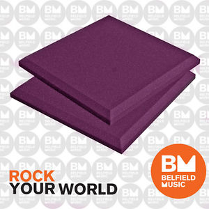 Auralex 2'' SonoFlat 2' x 2' Panels - Purple x 16  - Belfield Music