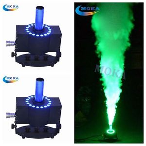 2 pcs 18pcs*3W RGB lamp DMX LED Co2 Jet Cannon with 10meters hose free shipping