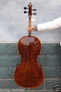 4/4 Cello Aged Flame Maple Spruce Maple Powerful Sound Nice Yinfente #03