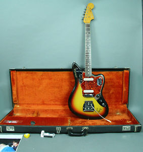 1965 Fender Jaguar Original Vintage Electric Guitar Sunburst Dick Dale OHSC USA