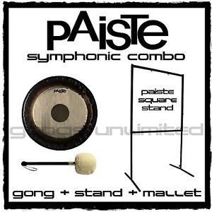 30" Paiste Symphonic Gong on Paiste Square Stand with Paiste Mallet Combo