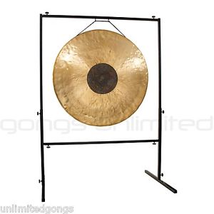 36" Chocolate Drop Gong on Rambo Rimbaud Stand with Mallet