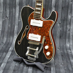 Psychederhythm Hollow T-Line with Bigsby Limited '13 Satin Black