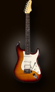 Tradition G120F Strat Style Guitar in Tobacco Burst with Trem King Vibrato