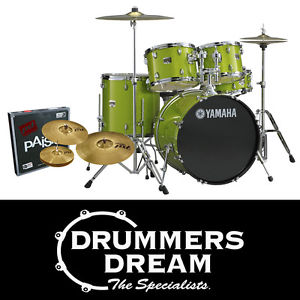 Yamaha Gigmaker 5Pce Rock Drum Kit, PST3 Cymbals & Hardware -White Grape Glitter