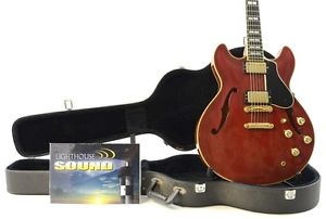 1984 Yamaha SA2000 Semi Hollow Electric Guitar - Cherry w/ Case - SA-2000