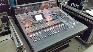 YAMAHA DM2000 DIGITAL MIXER - Fully Loaded! Road Case, Meter Bridge, AES/EBU
