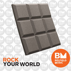 Auralex 2'' SonoFlat Grid 2' x 2' Panels - Charcoal x 16  - Belfield Music