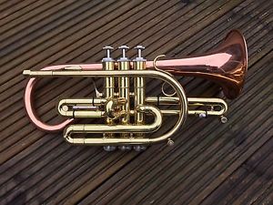 Getzen Eterna Large Bore (LB) Bb Cornet-Lacquer Finish,Rose Brass Bell-