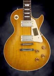 GIBSON 1958 LES PAUL STANDARD,  LEMONBURST VOS  (NEW W/ COA & CASE CANDY)