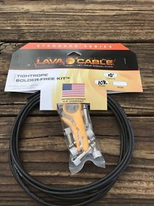 LAVA Cable BLACK Tightrope Solder-Free Pedal Board Kit - VERSION 2 (V2) PLUGS