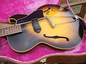 ORIGINAL 1956 GIBSON ES-225T, WITH BROWN HARD CASE 1950'S ES-335, 1959 GA-5 AMP