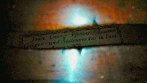 1737 Johann Georg Psenner Violin