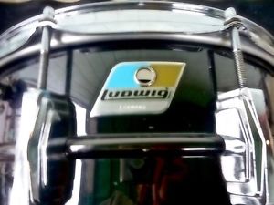 1970s Pointy Badge COLLECTORS condition 6.5x14 Ludwig Black Beauty Snare Drum