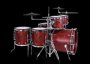 E-Drum ddt V6 CUSTOM EDITION limited Bubinga Kessel + Roland TD-50 Steuerteil
