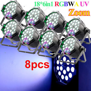 18x18W Zoom par RGBWA UV 6in1 10-60 degree LED par 64 stage dj club lighting